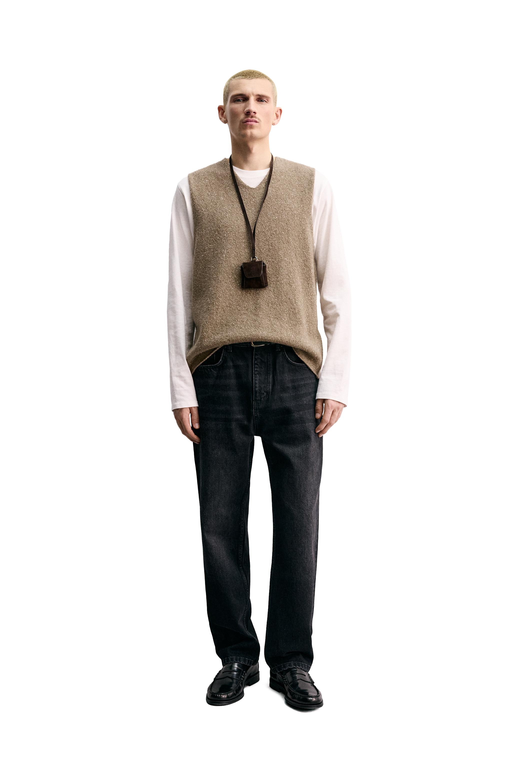 ORIGINS FLECKED KNIT VEST